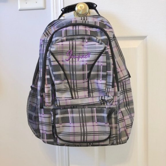 LIKE NEW Purple Backpack - Picture 2 of 9